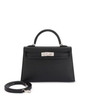BLACK EPSOM HERMES MINI KELLY 20
