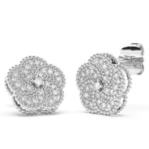 BLOOMY EARRINGS WITH DIAMONDS