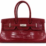 Hermès JPG Shoulder Birkin 42 Porosus Crocodile Red Palladium