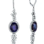 15.19ct Sapphire Drop Earring Gold