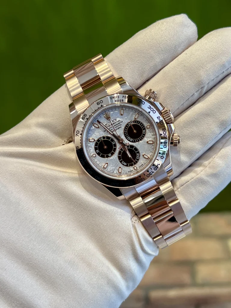Rolex Daytona Oyster Bracelet Fixed Bezel Meteorite Dial