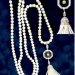 10.38cttw Pearl 50" pearl strand 7.5-8mm; see vendor notes Necklace Gold