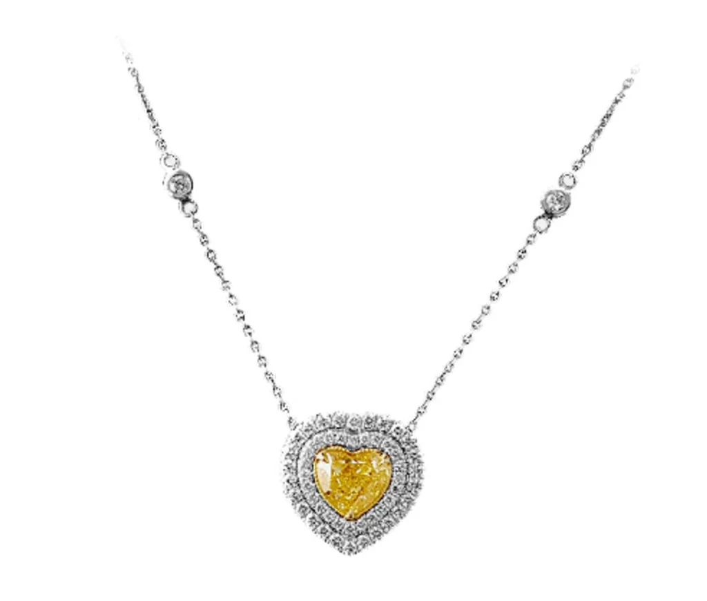 1.26ct Diamond Colored Diamonds Pendant Gold
