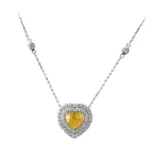 1.26ct Diamond Colored Diamonds Pendant Gold