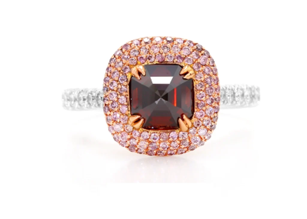 1.04ct / 1.01ct / 1.20ct Diamond Colored Diamonds Ring Mixed Metals