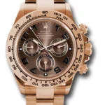 Rolex Daytona Oyster Bracelet Fixed Bezel Chocolate Arabic Dial
