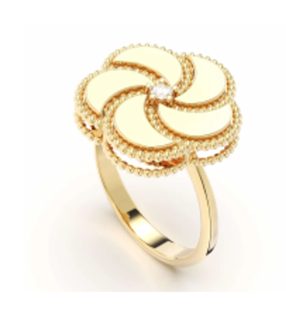 0.04ct Diamond Signature Ring Gold