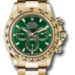 Rolex Daytona Oyster Bracelet Fixed Bezel Green Stick Dial