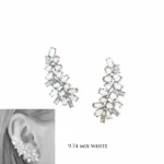 9.74cttw Diamond (MQ/PS/RC) Earring 18K White gold