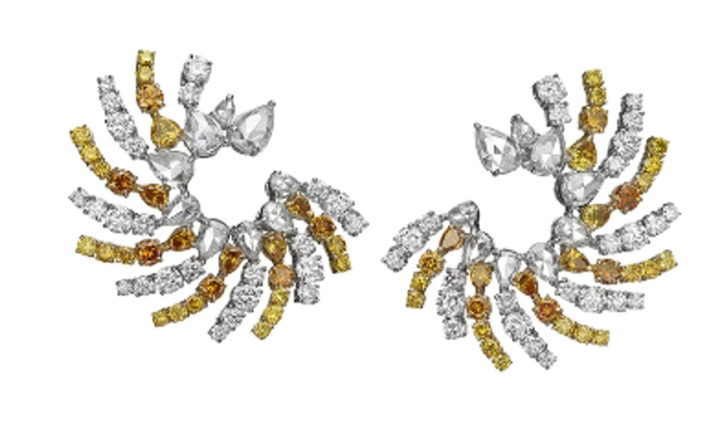 17.44cttw Diamond Colored Diamonds Earring Mixed Metals