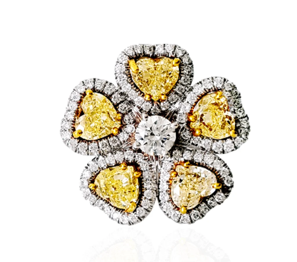 3.05cttw Diamond Colored Diamonds Ring Gold