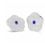 2.74ct Diamond / 0.91ct Sapphire Signature Earring Gold