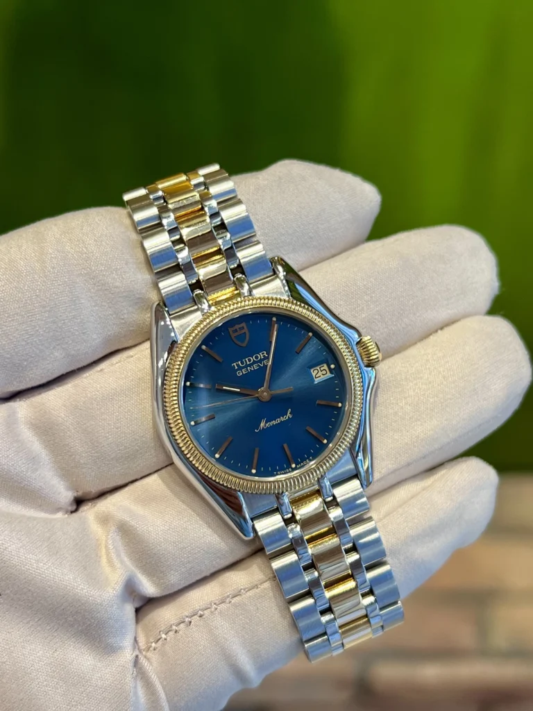Tudor Monarch Link Bracelet Blue Dial