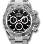 Rolex Daytona Oyster Bracelet Fixed Bezel Black Dial