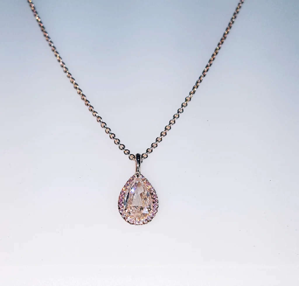 1.16ct Diamond Colored Diamonds Pendant Gold