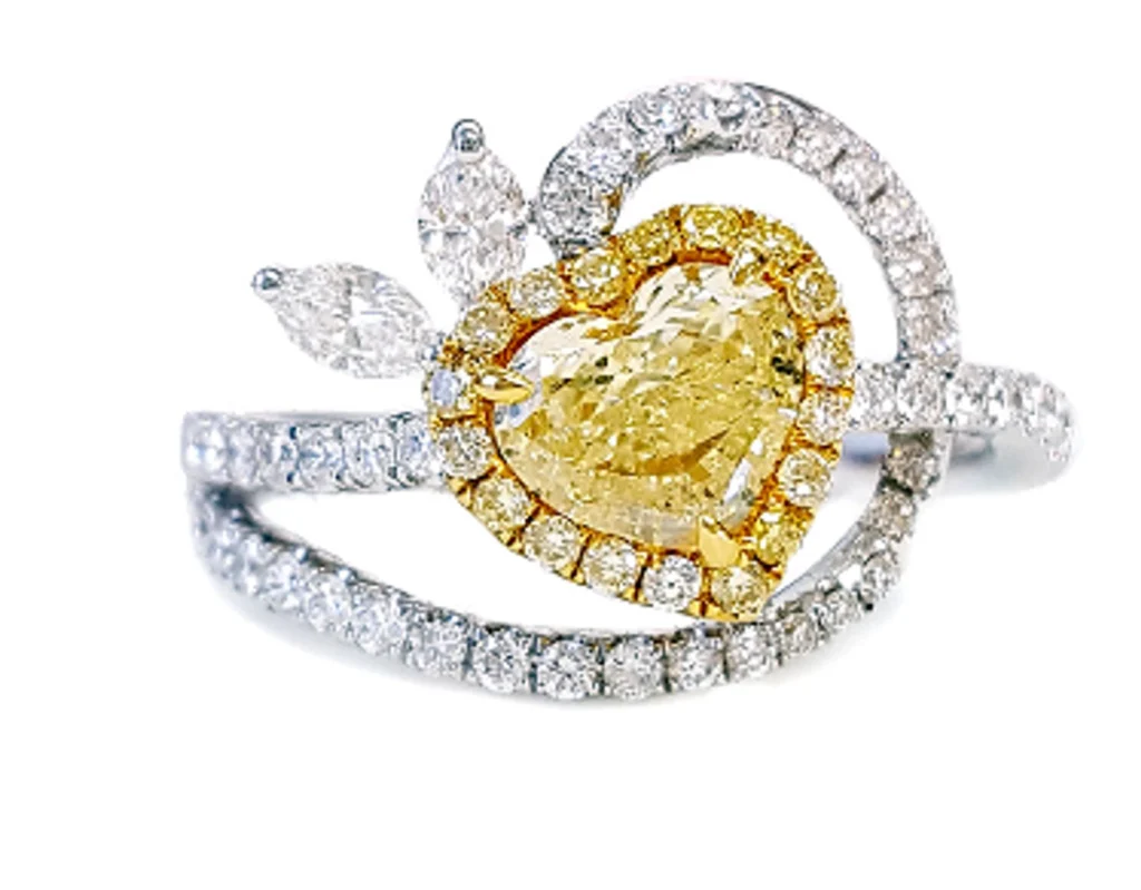 0.63ct Diamond Colored Diamonds Ring Gold