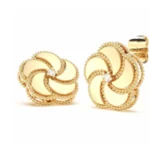 0.08ct Diamond Signature Earring Gold