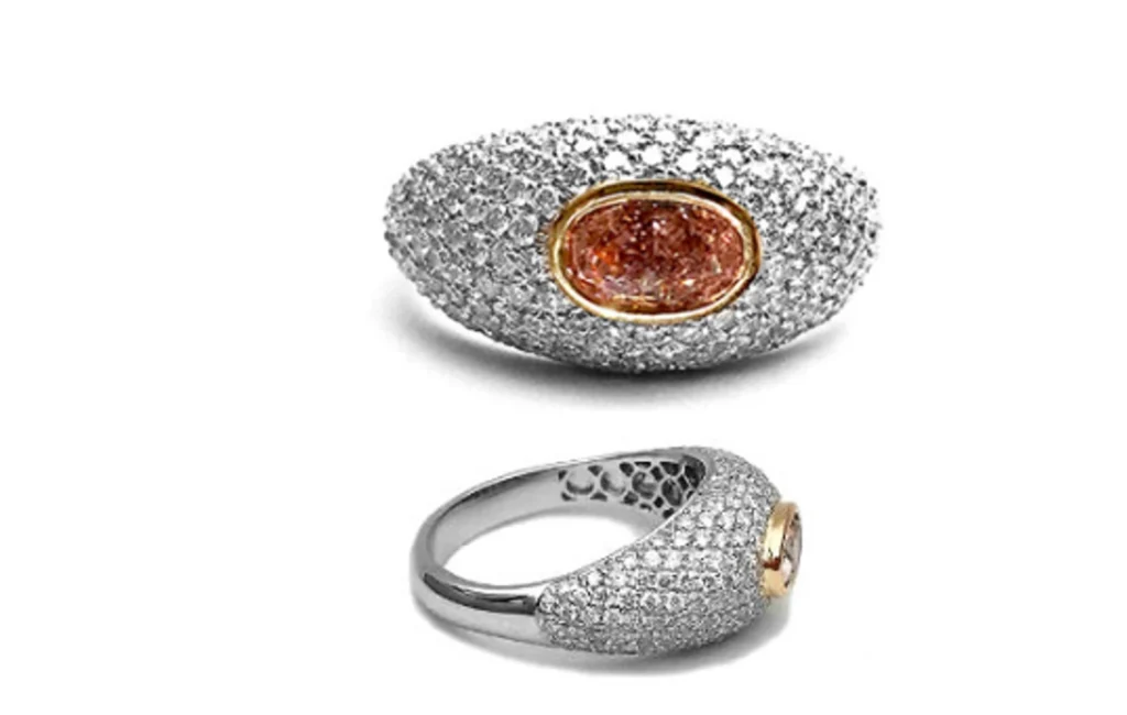 0.59ct Diamond Colored Diamonds Ring Gold