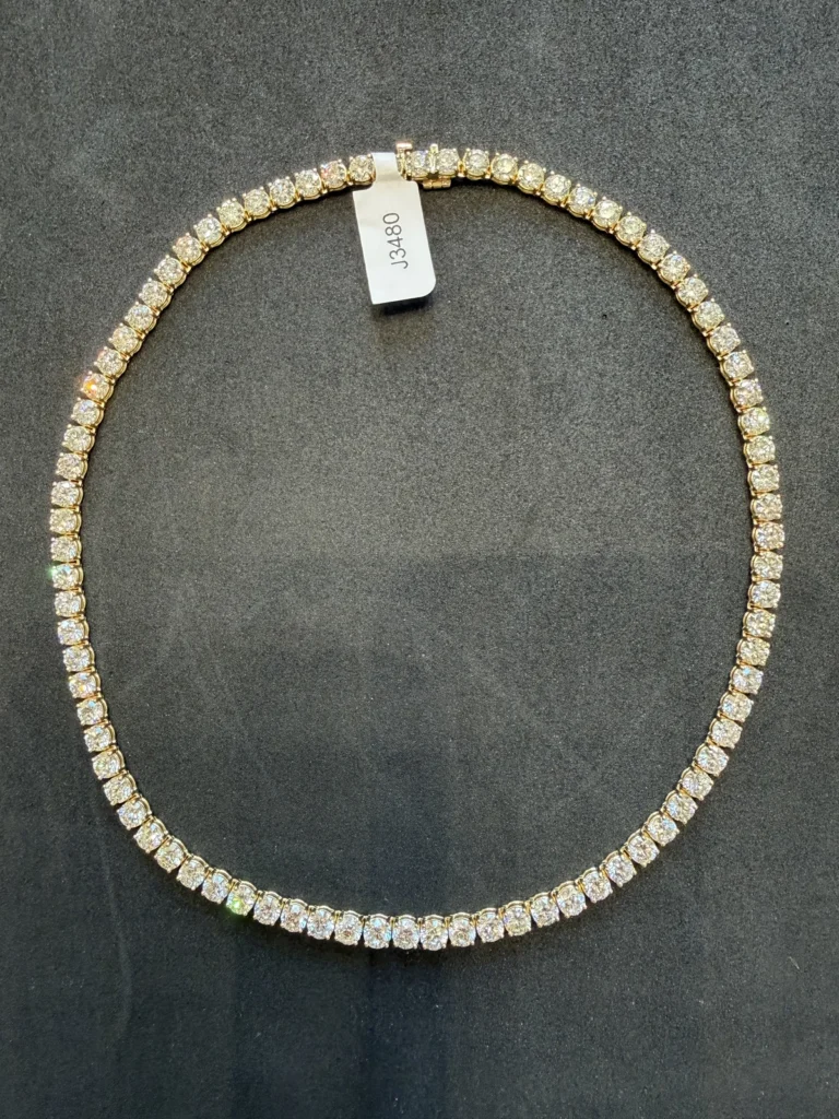 34.47ct Diamond 18KT YG NECKLACE 83-34.47CT TW Necklace Gold