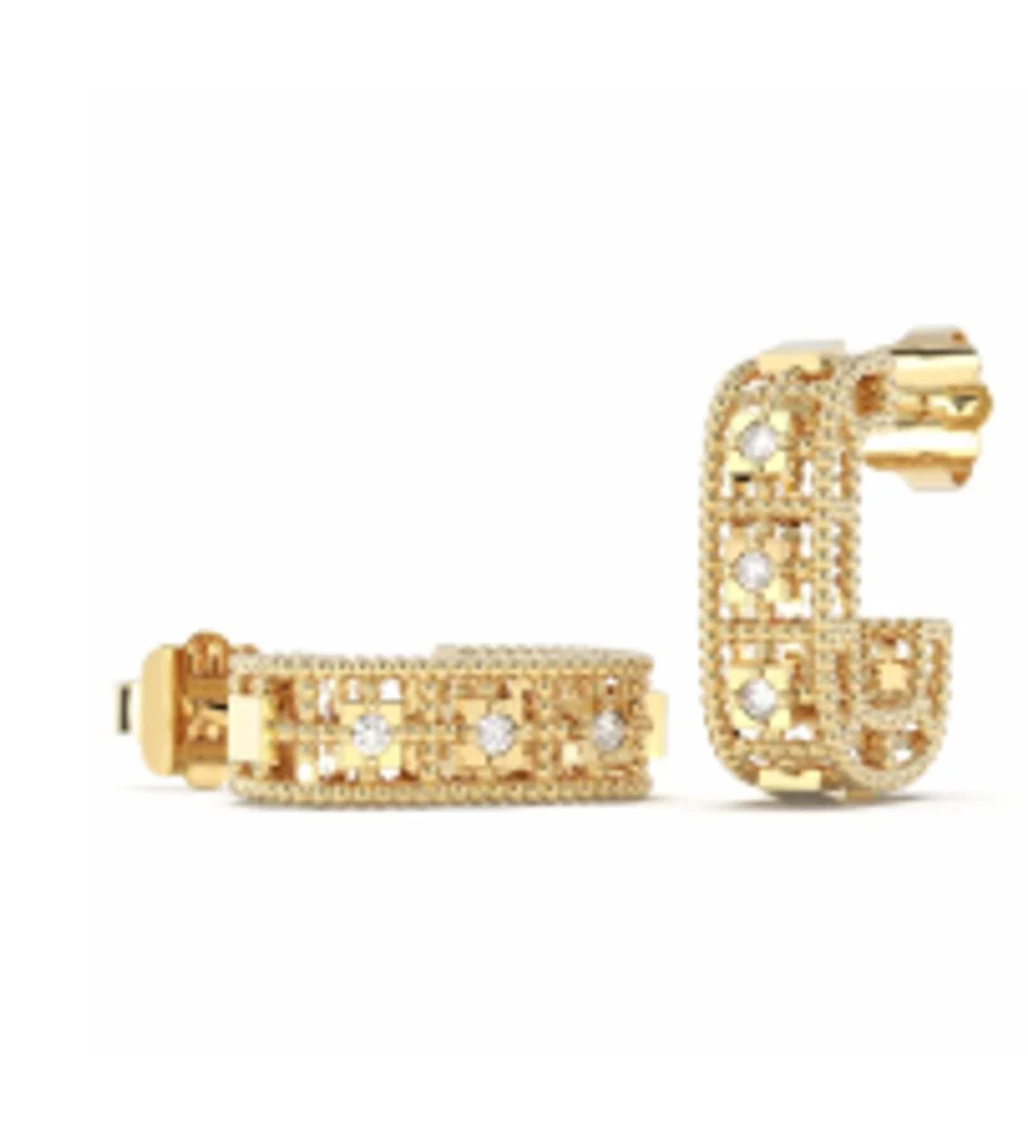 0.10ct Diamond Signature Earring Gold