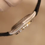 Ebel Chronograph Leather Strap Bracelet Black Dial