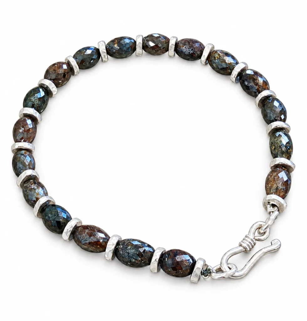 Brown Diamond beads Bracelet 18K WG