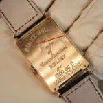 Franck Muller 1200 SC Leather Strap Bracelet Diamond Bezel Chocolate Dial