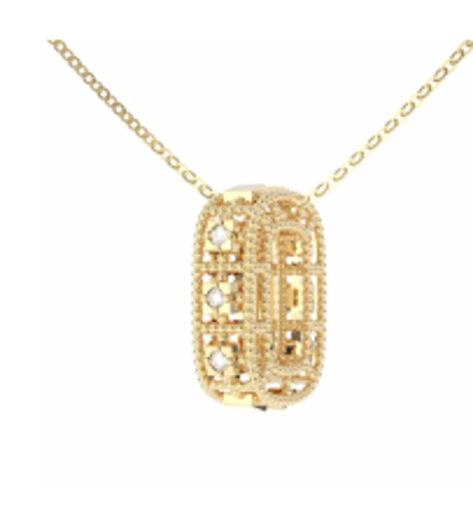 0.05ct Diamond Signature Necklace Gold